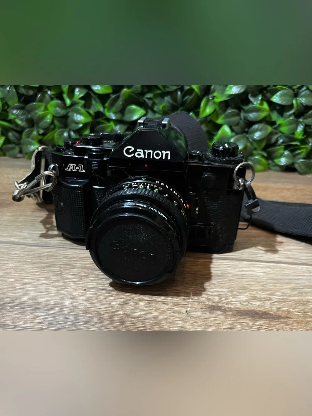 Vintage Canon A-1 35mm Film SLR Camera + Lens & Wide Angle Accessories